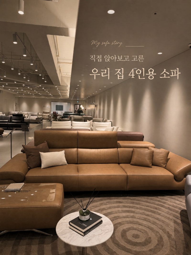 4인용쇼파 매장에서 선택하길 잘했네요