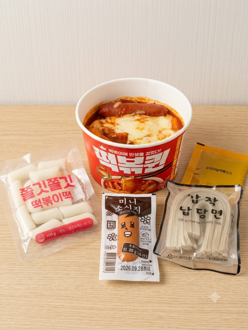 GS편의점 떡볶퀸 떡볶이 먹어본 후기️