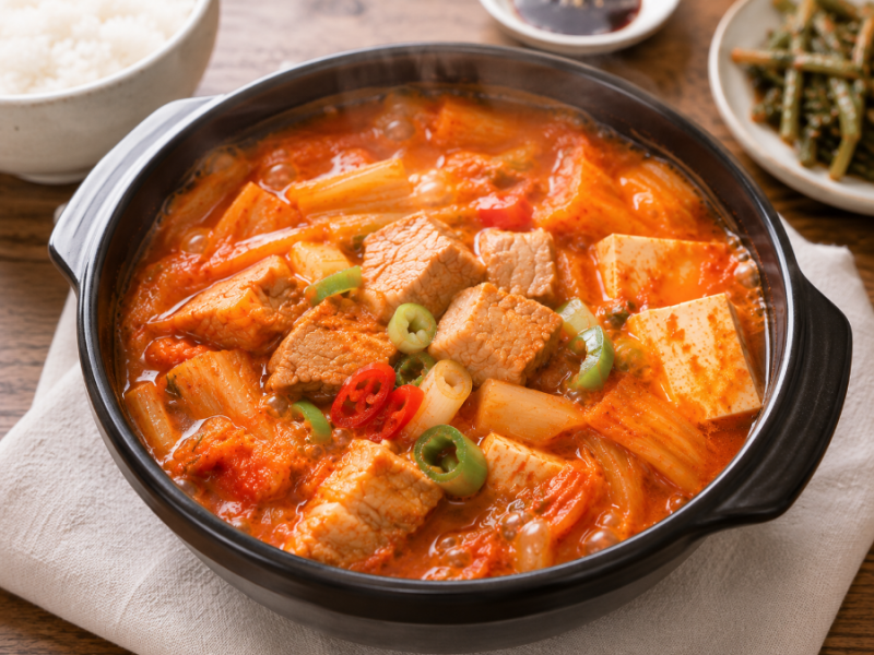 돼지고기 김치찌개 끓이는법 칼칼하고 진한 김치찌개 황금레시피