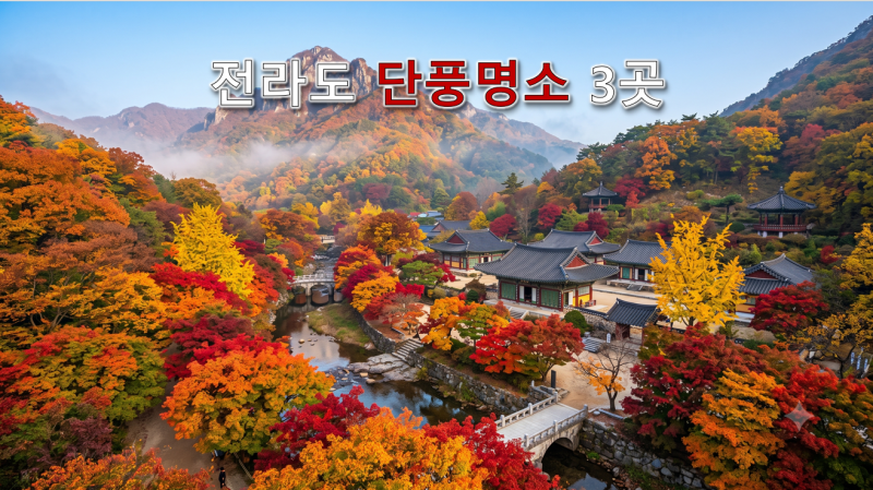 솔직히 등산 안하고 사진만 건질거면 전라도 단풍코스가 답이다