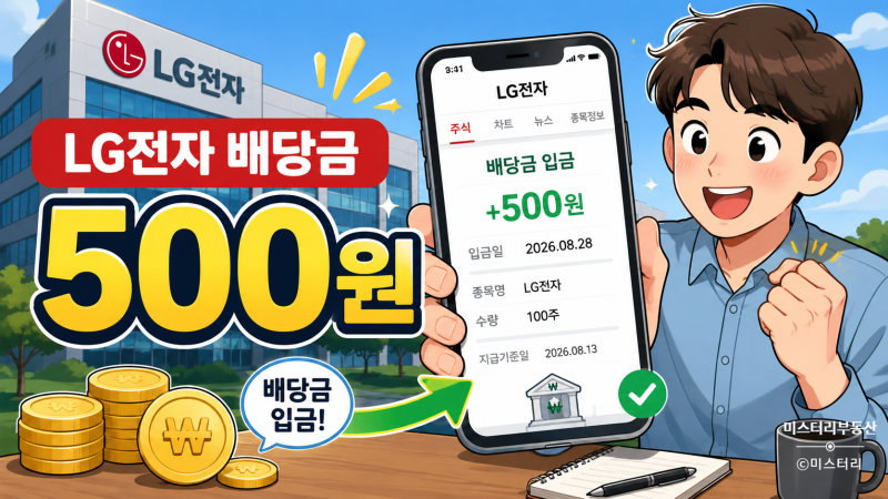 lg전자 배당금 얼마 받을까? 지급일과 기준일 총정리
