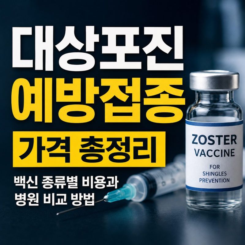 대상포진 예방접종 가격, 백신 종류별 비용과 병원 비교 방법
