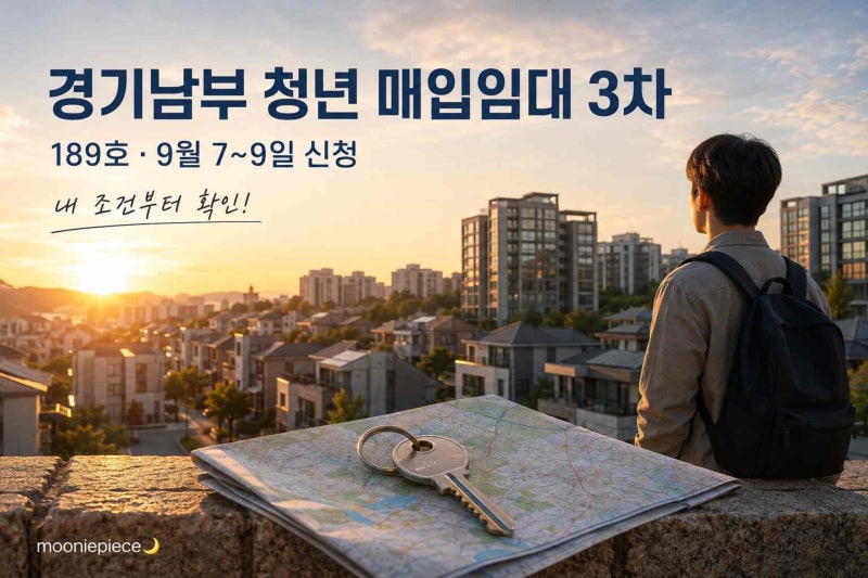 2026 경기남부 청년 매입임대 3차｜189호·9월 7~9일 신청 조건