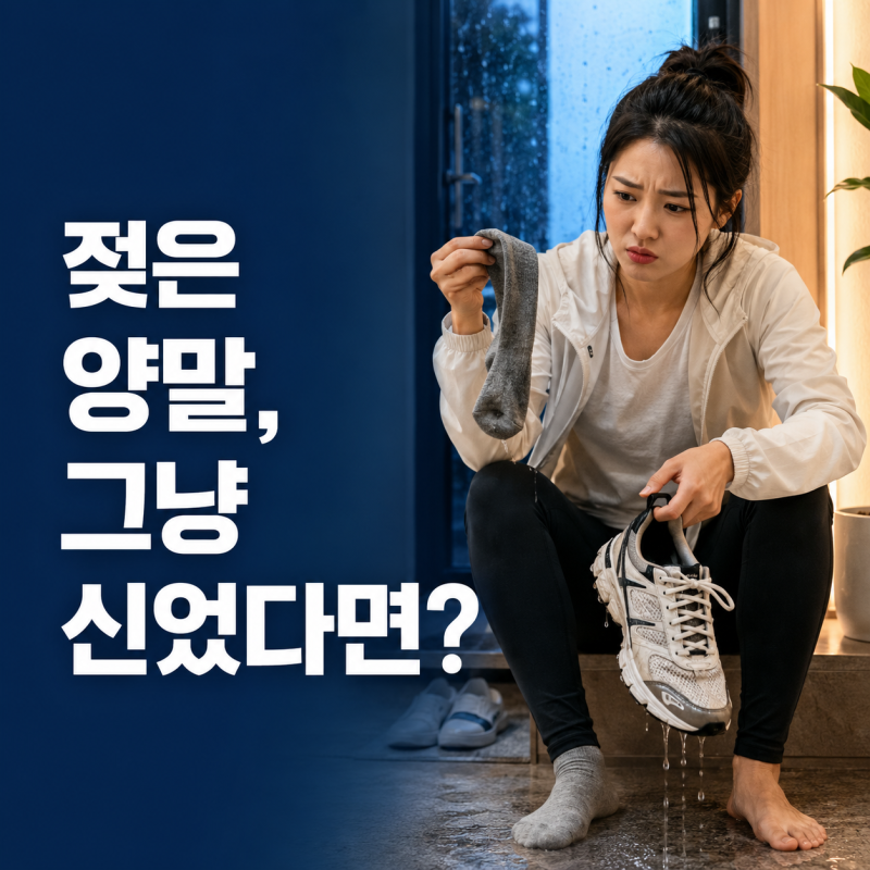 비 맞아 양말까지 젖었는데 그냥 신고 있었다면… 발가락 간지러움 이유