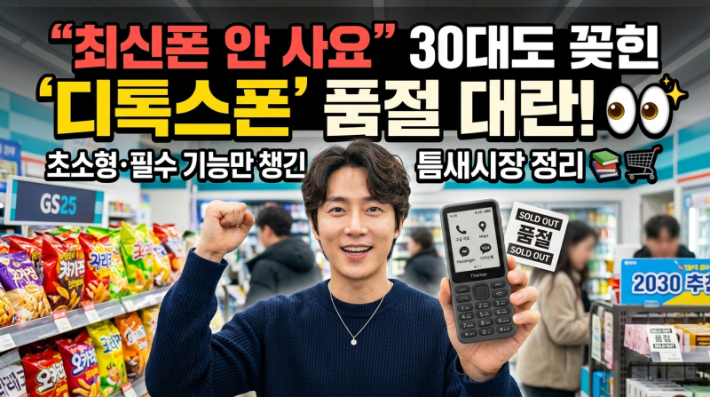 "최신 스마트폰 안 사요" 30대도 꽂힌 '디톡스폰' 품절 대란 이유 정리