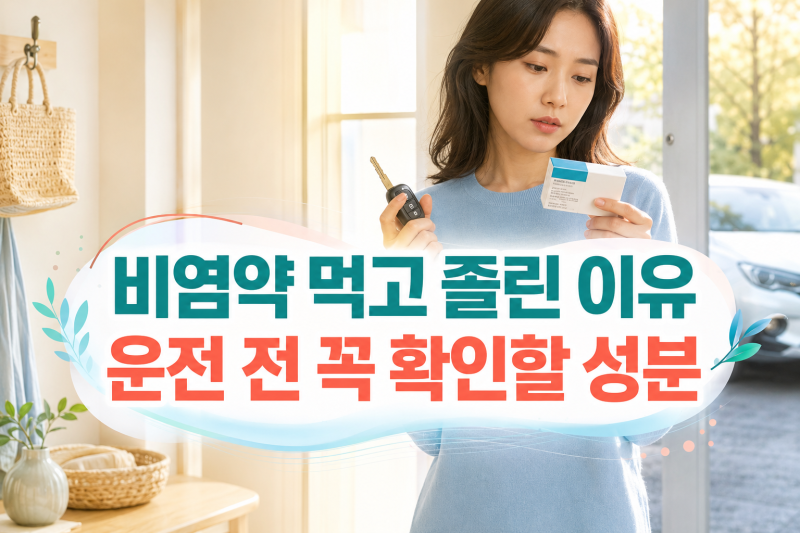 비염약 먹고 졸린 이유, 운전 전 약 봉투에서 꼭 확인할 성분