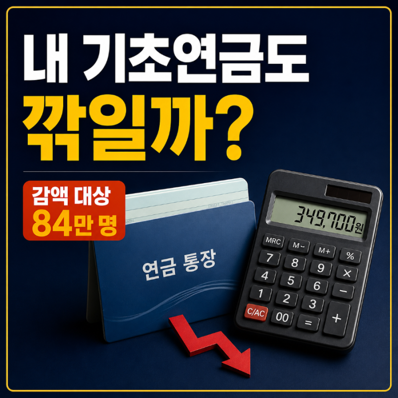 국민연금 받으면 기초연금 깎이나? 2026년 감액 기준 직접 계산