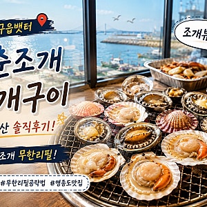 영종도 구읍뱃터 청춘조개 조개구이 내돈내산 솔직후기! 조개뷰 안내부터 제철 무한리필 찐 ....