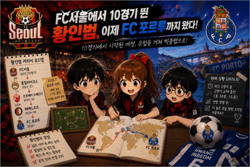 황인범 현재 소속팀은 FC포르투｜FC서울 10경기부터 유럽 커리어까지