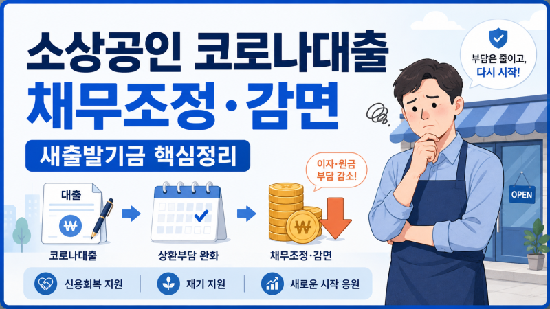 소상공인 코로나대출 아직 남았다면? 원금 최대 90% 감면 가능할까