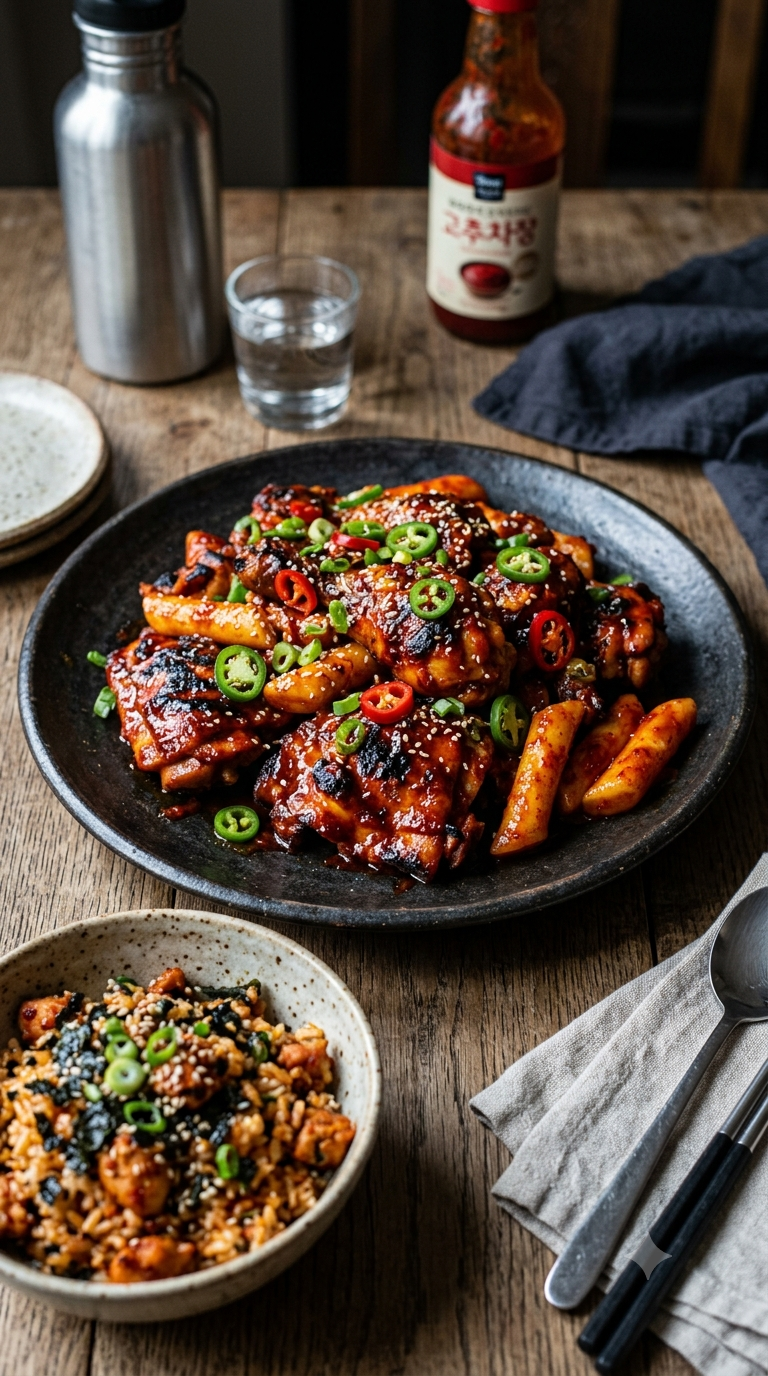 지코바 치킨 레시피 그대로 만든 숯불양념치킨 황금비율 치밥 양념 만들기