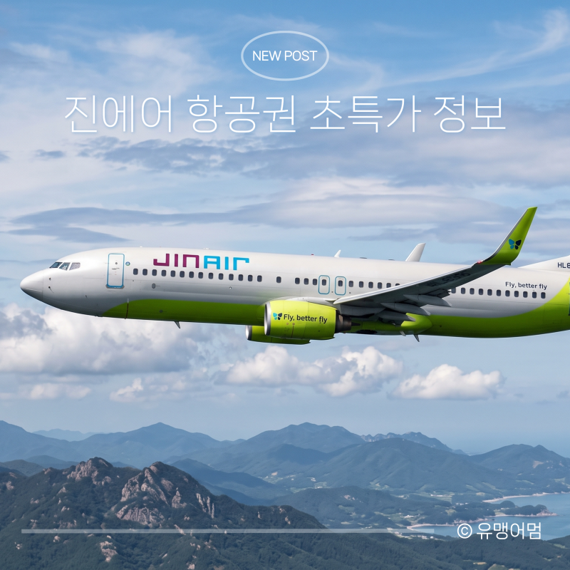 진에어 전 노선 특가 떴다! 일본·동남아·괌·인천/부산출발 항공권 할인 총정리