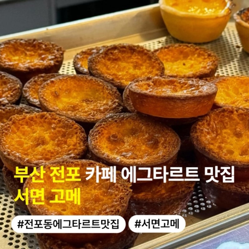 부산 서면 카페 에그타르트 맛집 서면 고메