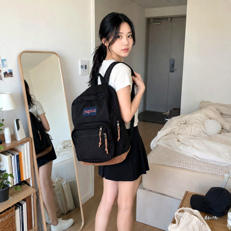 잔스포츠 라이트팩 블랙, 노트북 수납과 넉넉한 크기 데일리 백팩 착용감