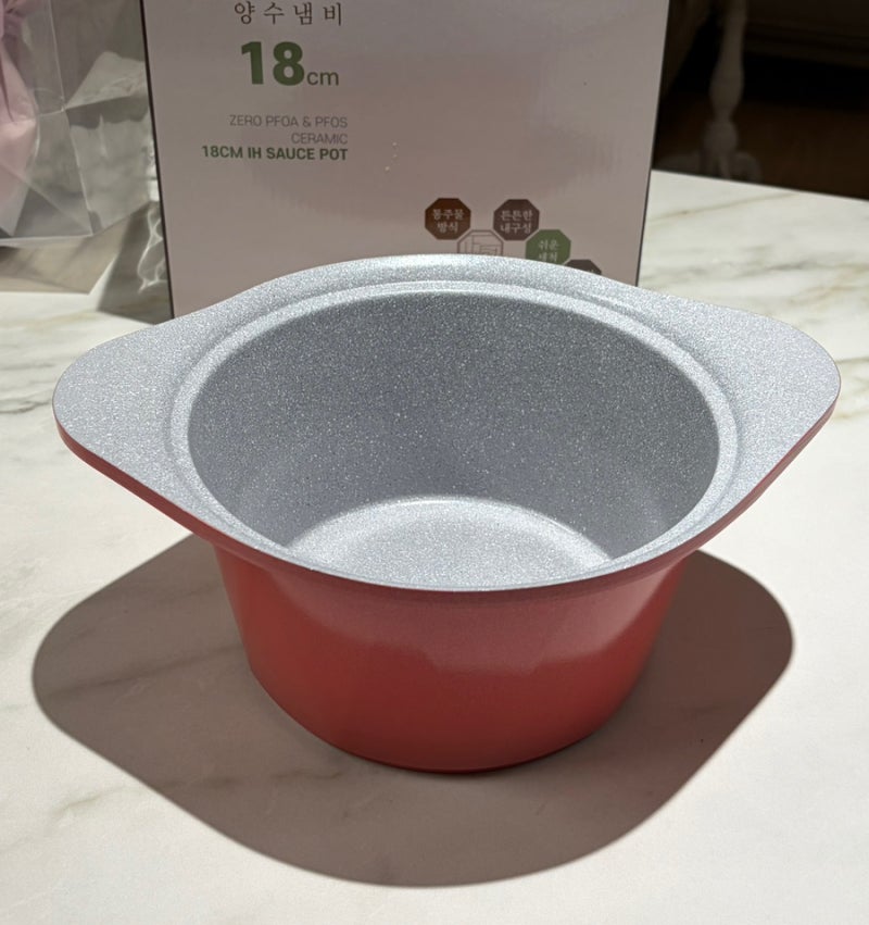 바른부엌 세라믹 IH 양수냄비 18cm 후기｜인덕션 냄비로 라면 끓여본 사용후기