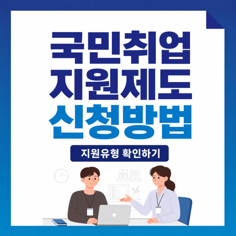 국민취업지원제도 신청방법｜1유형·2유형 선택부터 심사·첫 입금일