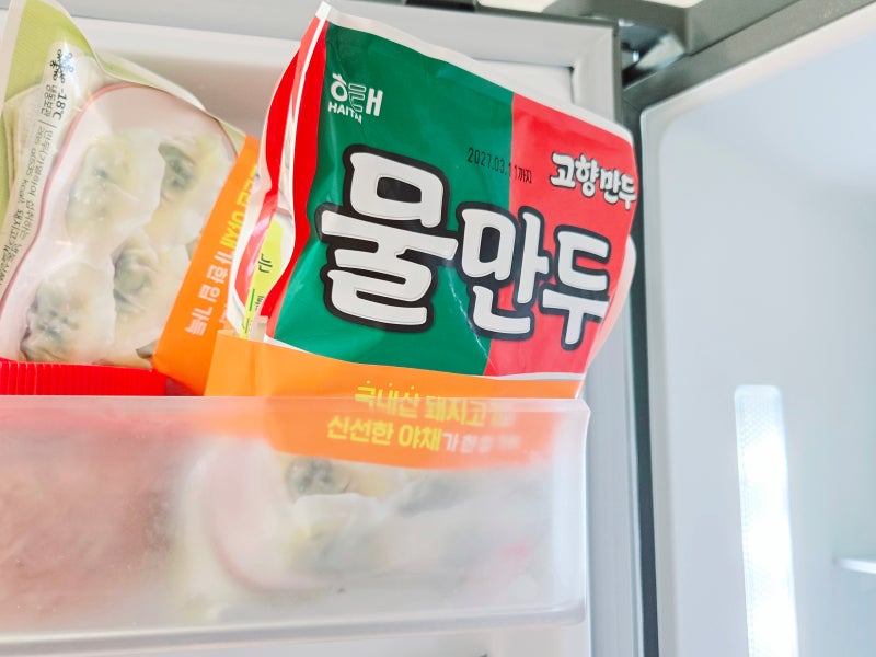 간편한 건강식 고향만두물만두, 해태고향물만두
