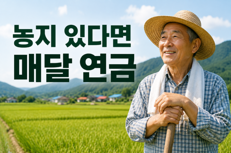 농사짓던 땅 있다면 매달 연금 받을 수 있습니다｜2026 농지연금 조건·금액·신청방법