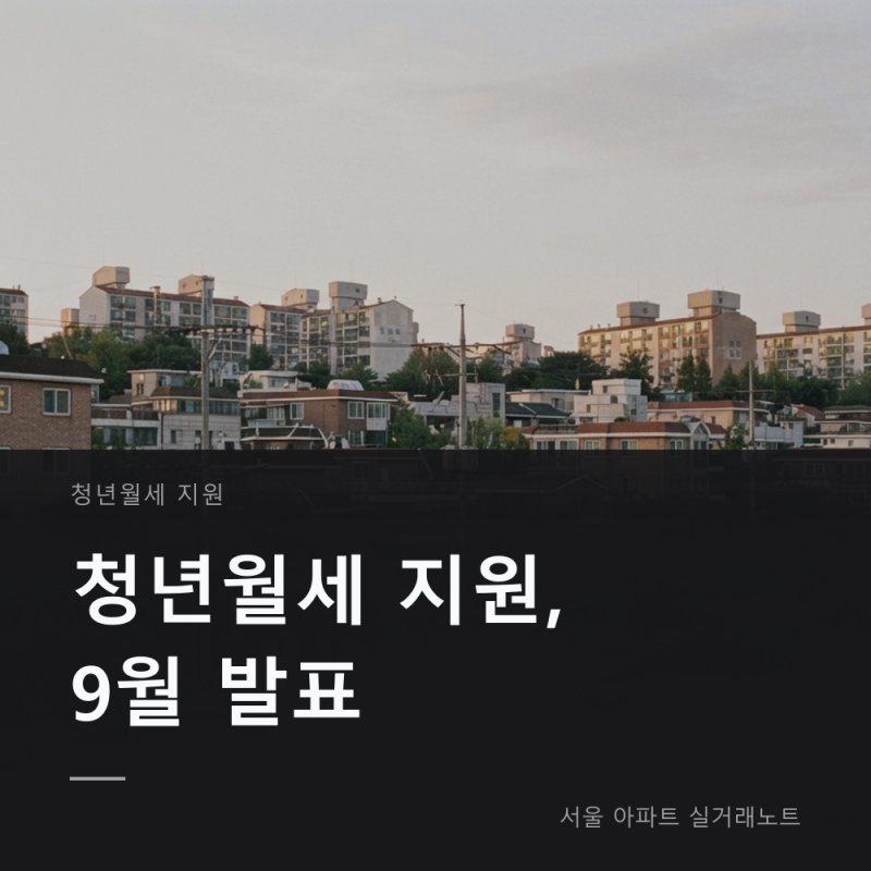 청년월세 지원 2026 신청기간 마감 후 일정과 대상 기준 정리