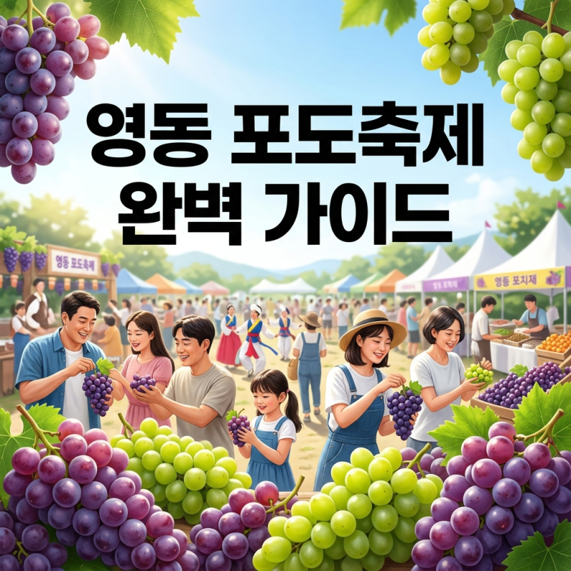 영동 포도축제 일정부터 포도따기 체험 가격 주차까지 한눈에