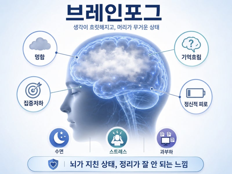 머리가 멍하고 기억력이 가물가물? 브레인포그 증상과 해결방법은?