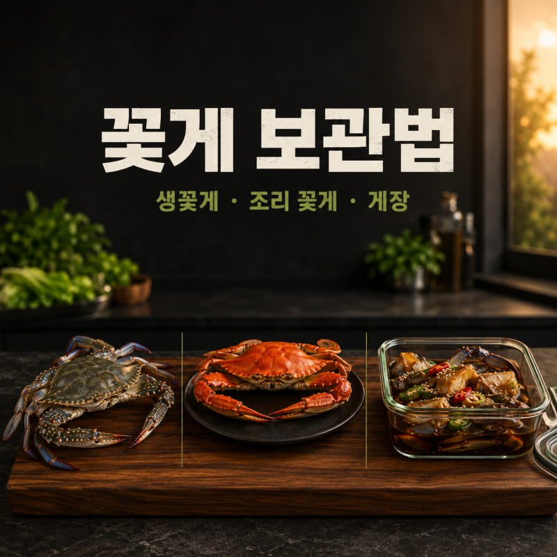 꽃게 보관법과 냉동·해동 방법, 냉장 며칠까지 가능할까?