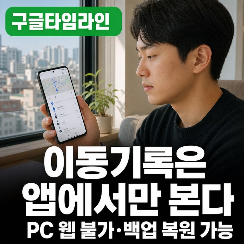 구글지도 타임라인 보는법 총정리 (설정·기록 안됨·복원 방법)