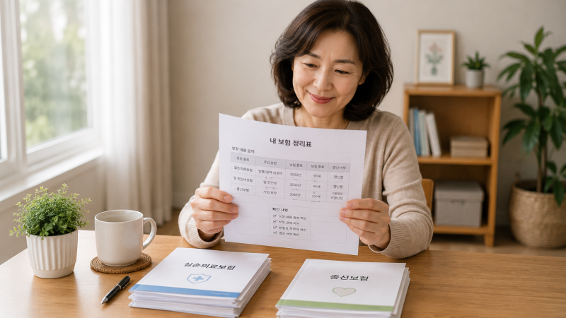 보험점검, 내 보험을 똑똑하게 정리하는 설명서