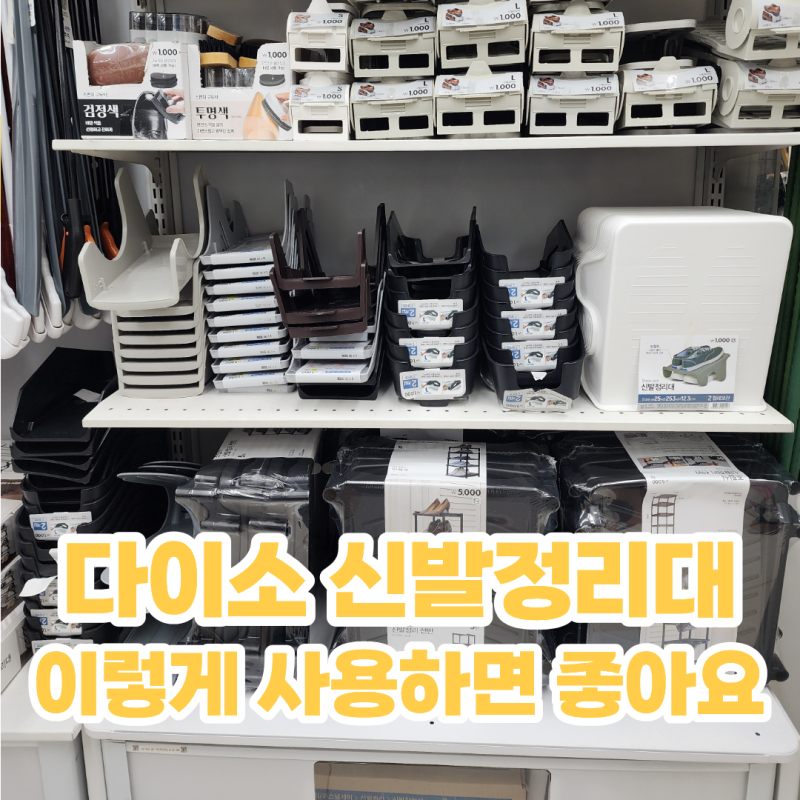 다이소 신발정리대 활용법 신발장 신발 많을때 신발 정리 수납 방법