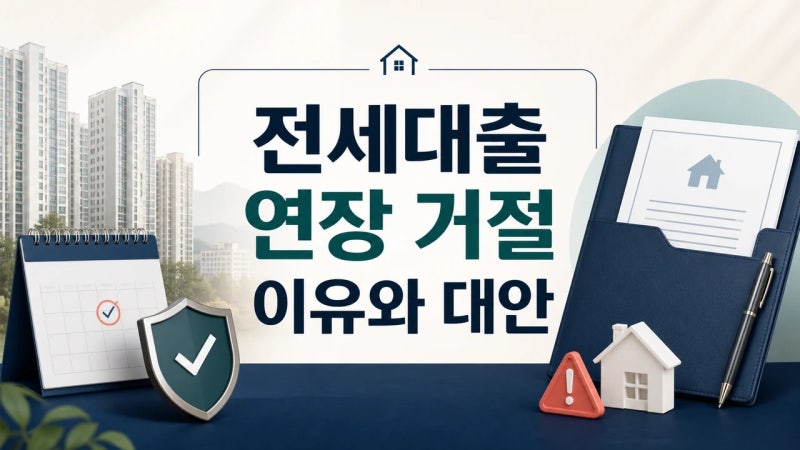 전세대출 연장 거절, 이유부터 대안까지 정리해드려요