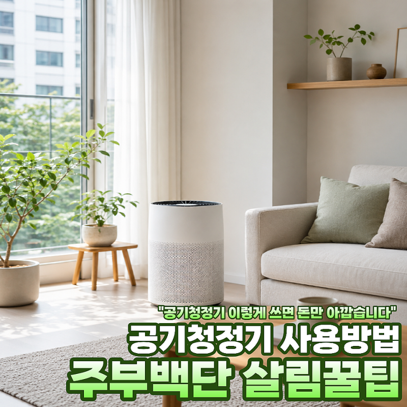 오늘 집에 가면 1분만 확인하세요… 공기청정기 제대로 쓰는 체크포인트 3가지