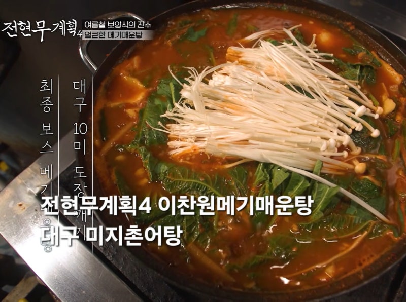 전현무계획4 대구 메기매운탕 이찬원맛집 미지촌어탕 영업시간 메뉴