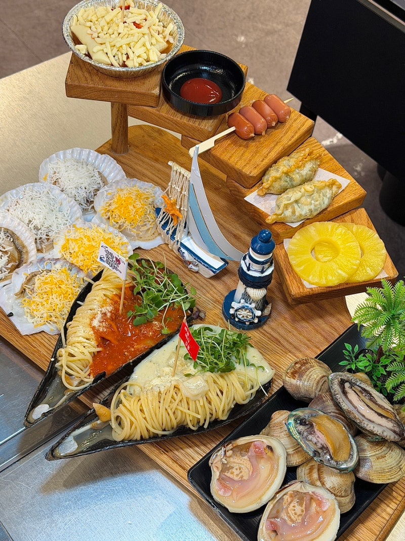 강릉 세인트존스호텔 근처 맛집 13월의강릉 강문해변 애견동반 가능한 조개구이 맛집