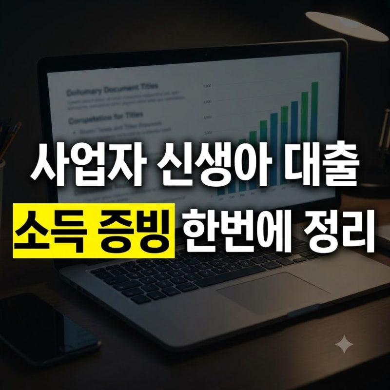 개인사업자·프리랜서 신생아 특례대출: 복잡한 소득증빙, 한 번에 정리하는 방법