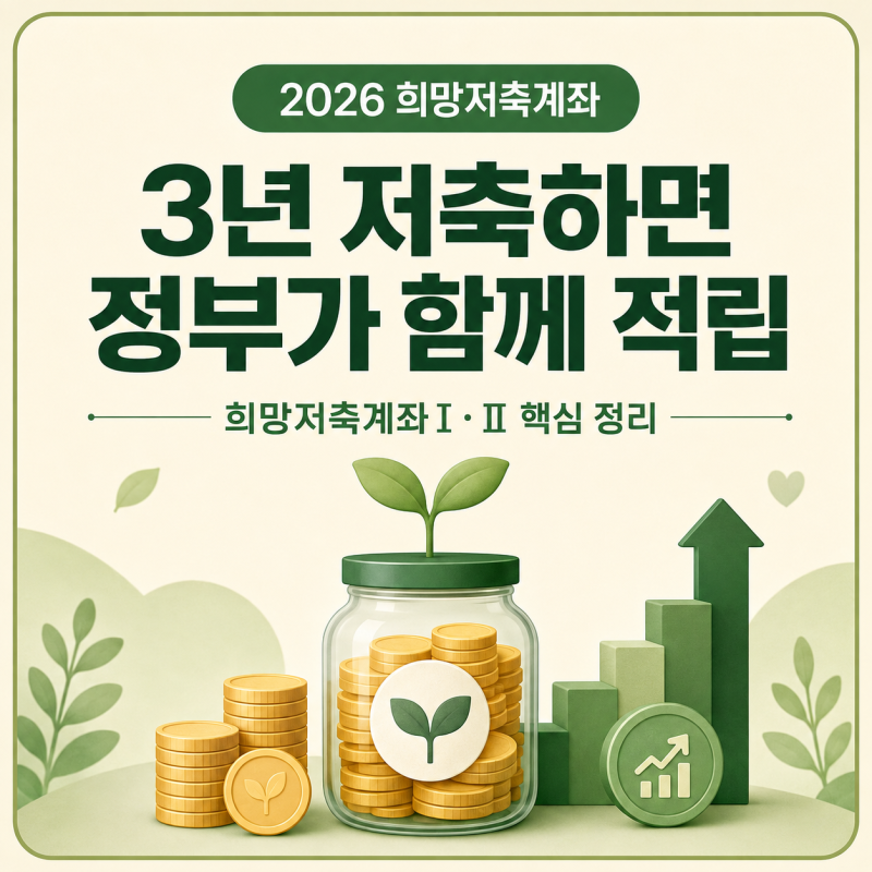 2026 희망저축계좌 혜택 금리 확대 9월 신청 기간 조건 정보