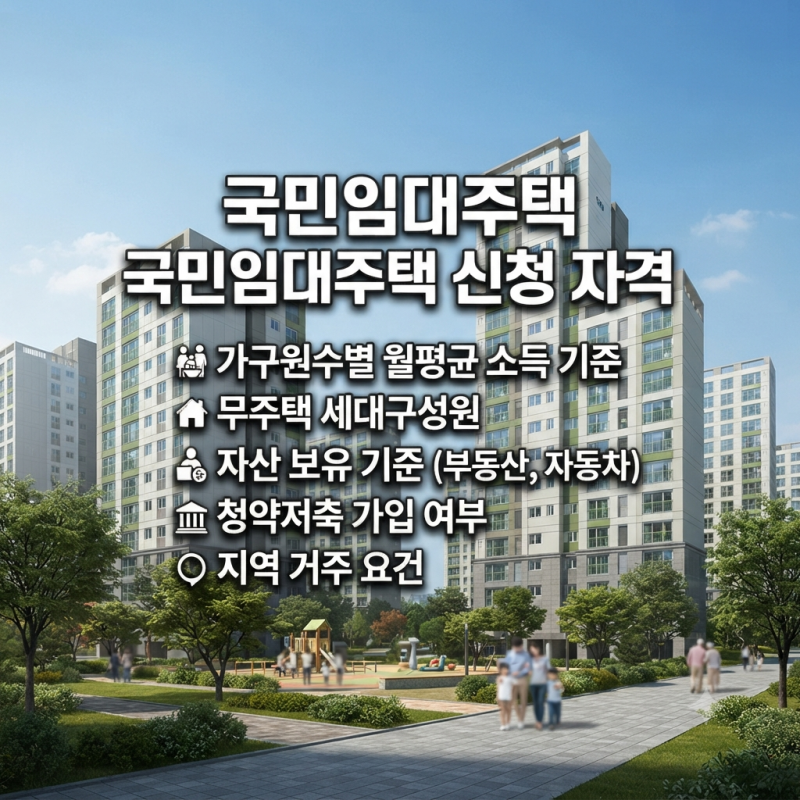 국민임대주택 1인 가구도 신청할 수 있을까? 조건과 절차 총정리