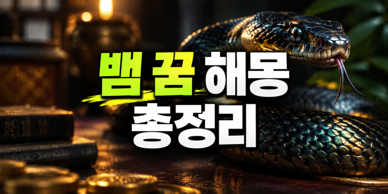 뱀 나오는 꿈 해몽 50가지 총정리: 큰뱀·새끼뱀·물리는 꿈·태몽 길흉 풀이