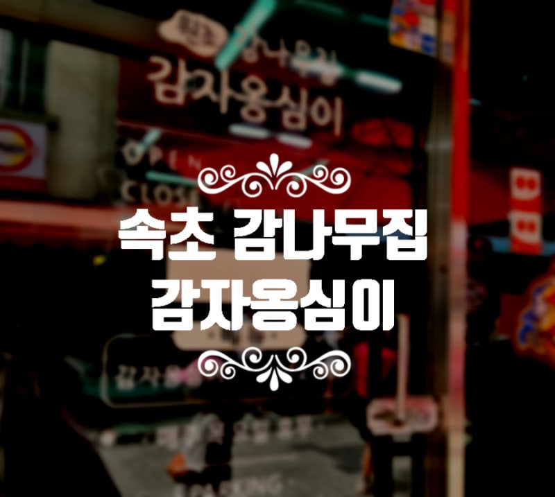 속초 여행에서 만난 "감나무집 감자옹심" 메뉴는 딱 하나인데 30년째 줄 섭니다