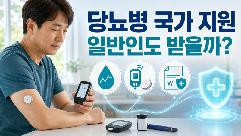 당뇨병 환자가 받을 수 있는 국가 지원, 의료비부터 혈당측정까지
