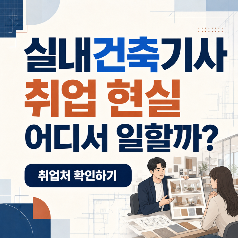 실내건축기사 현실｜취업처·연봉·포트폴리오·자격증 활용