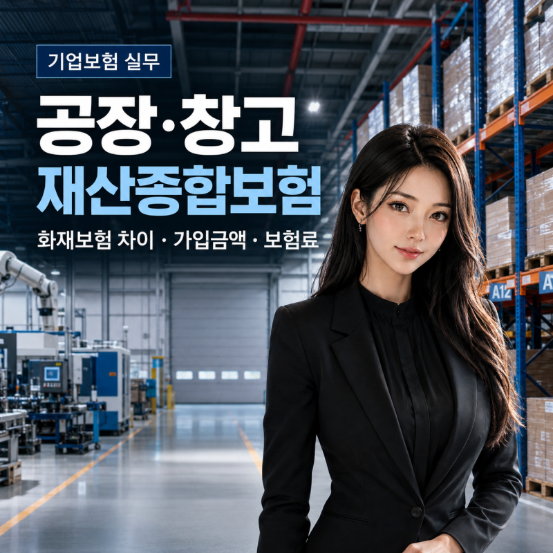 공장·창고 재산종합보험 어떻게 가입할까? 화재보험 차이·가입금액·보험료·필요서류