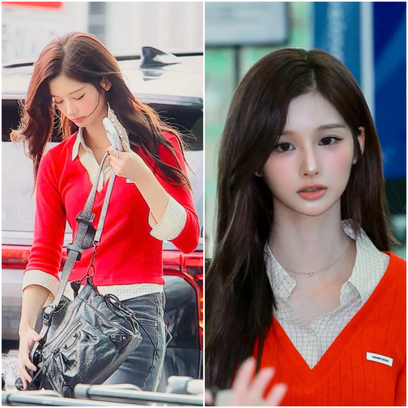 엔믹스 설윤, 벌써 가을? 인형 같은 공항패션