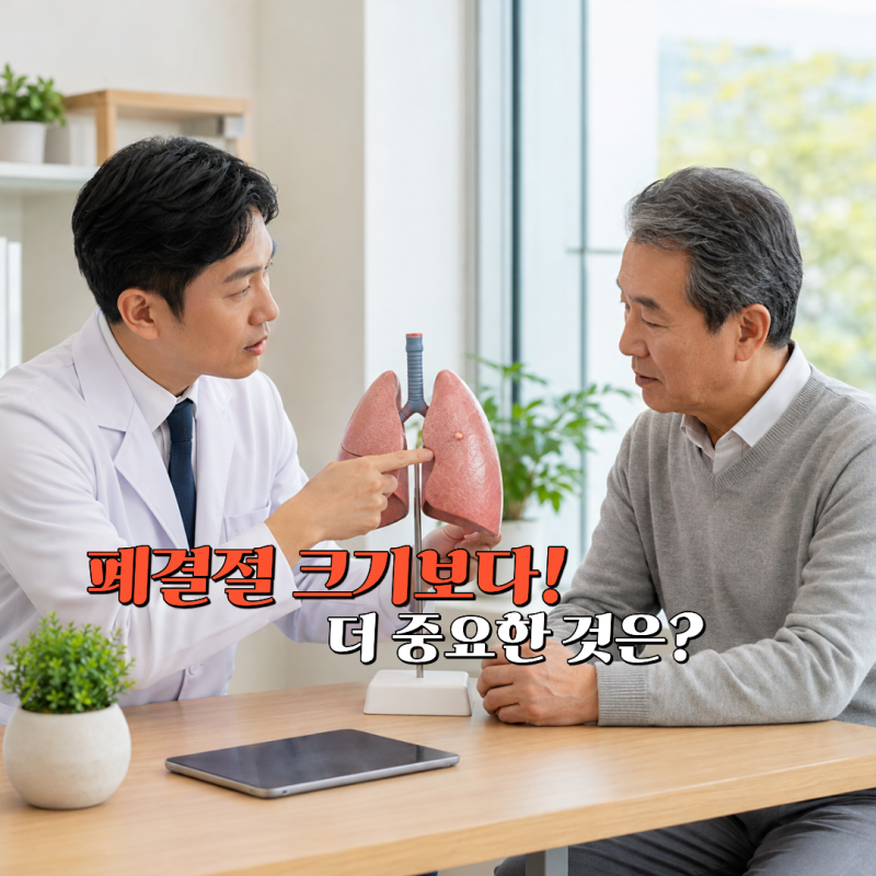 폐결절은 크기보다 이것이 더 중요할 수 있어요
