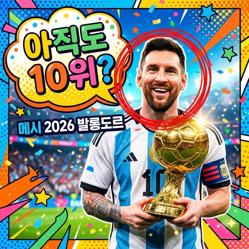 "아직도 TOP10이라니.." 2026 발롱도르 예측서 리오넬 메시 이름 나온 진짜 이유