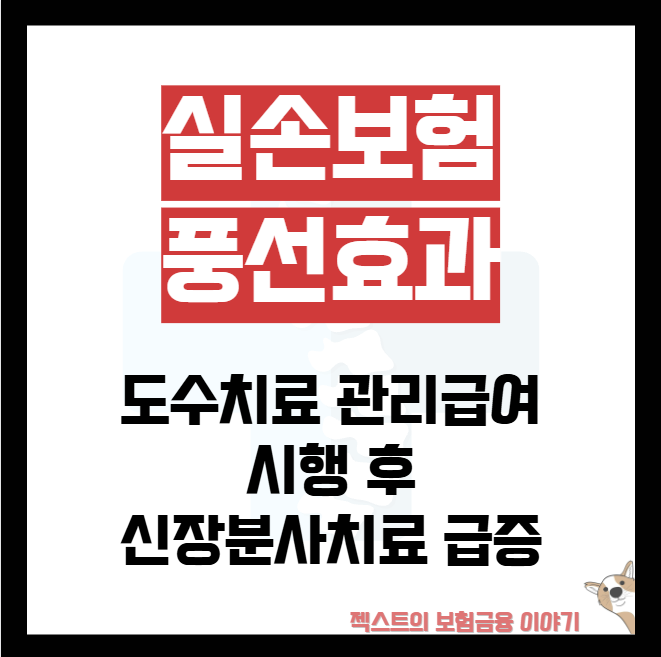 도수치료 관리급여 시행 후 신장분사치료 급증 - 실손보험 풍선효과