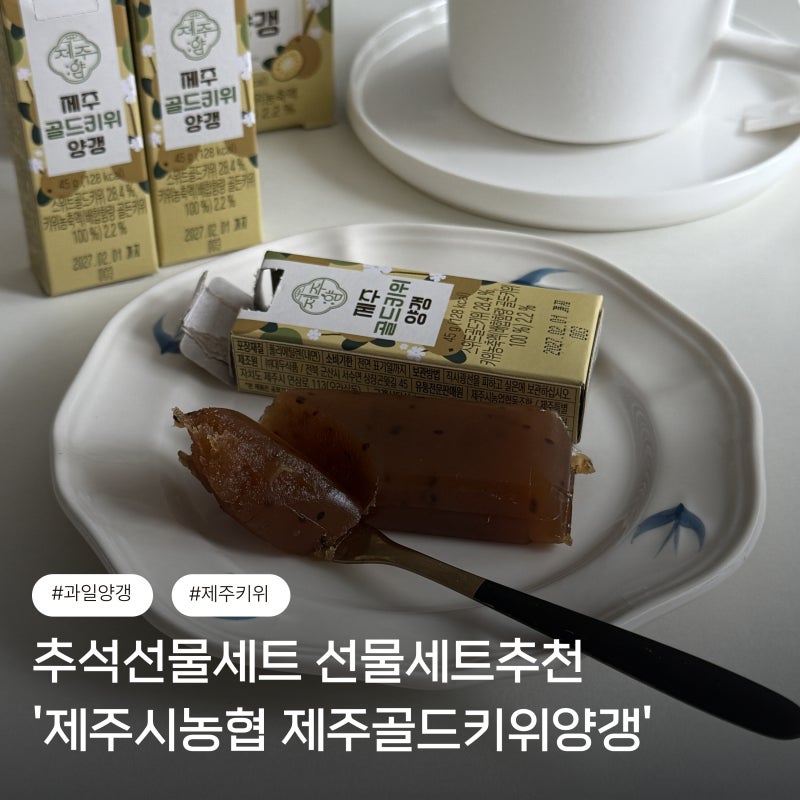 추석선물세트 선물세트추천 '제주시농협 제주골드키위양갱'