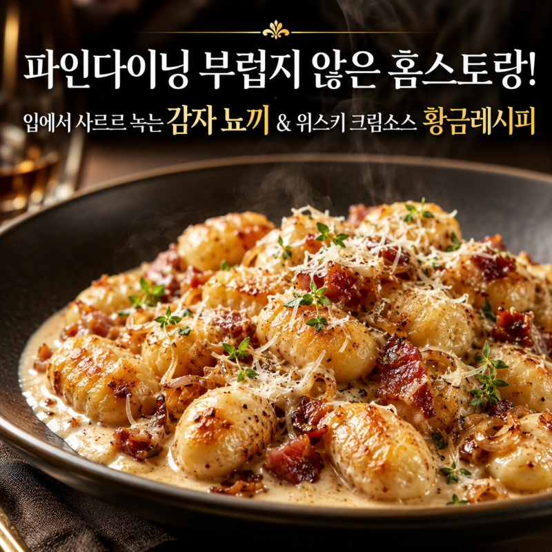 "레스토랑 3만 원짜리 뇨끼를 집에서?" 위스키 한 스푼으로 끝내는 인생 감자뇨끼 만들기