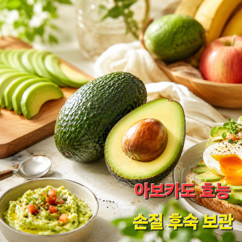아보카도 효능 5가지와 먹는 법! 손질 및 후숙 보관 꿀팁까지 총정리