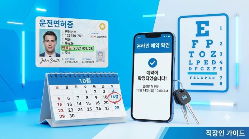 토요일 운전면허 갱신, 평일 연차 없이 주말에 끝내는 방법 (가능 시험장·예약 총정리)