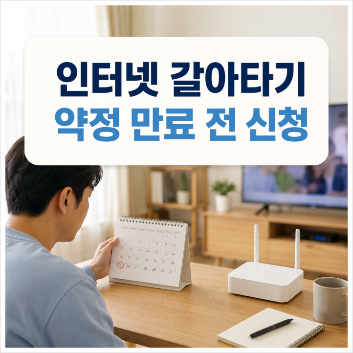 KT SK LG 인터넷 갈아타기 약정 만료 전 신청 시점부터 해지 순서까지
